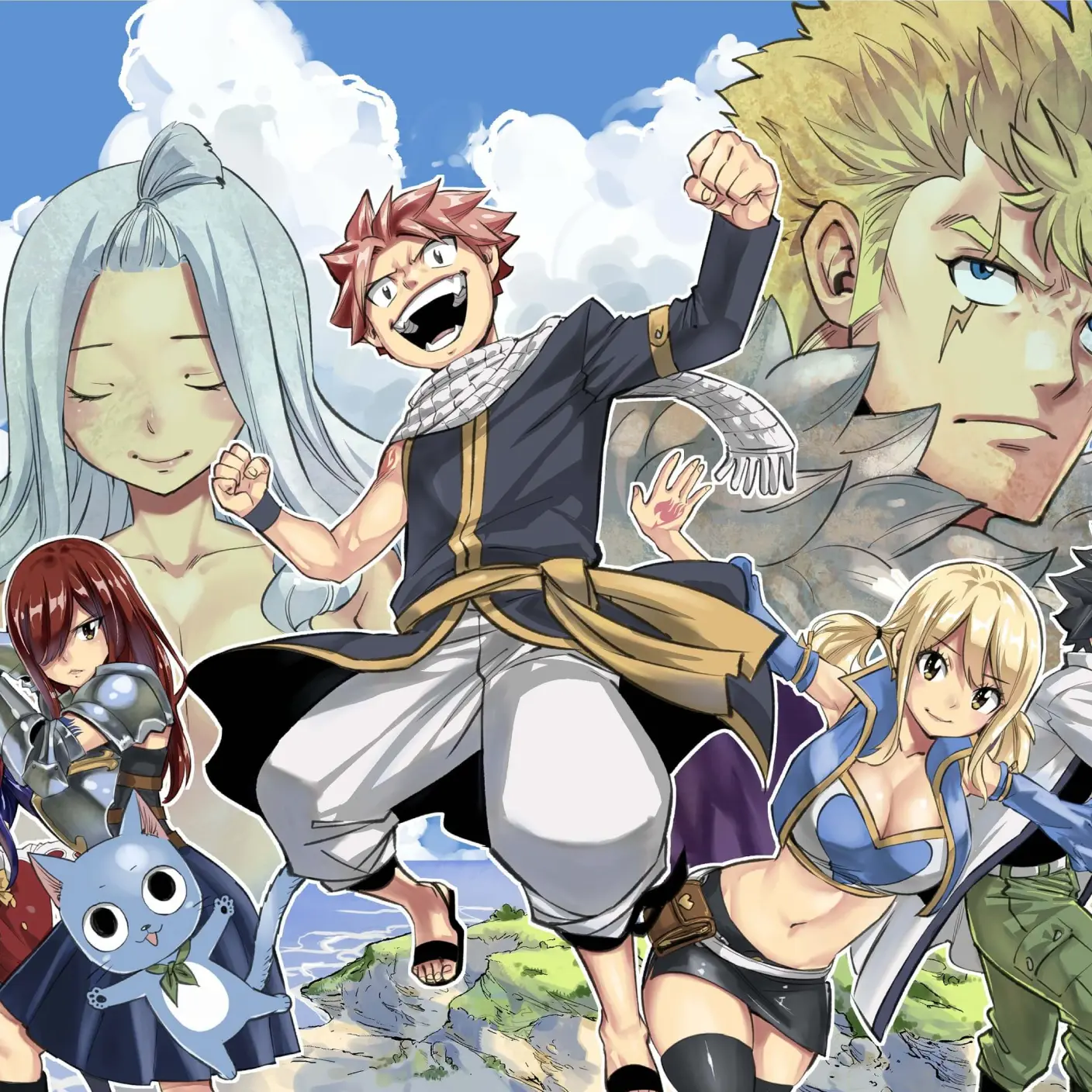 FAIRY TAIL RE:FANTASIAの単行本発売告知に掲載されたナツたちのイラスト