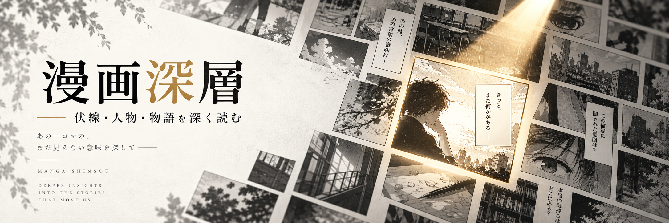 漫画深層。伏線・人物・物語を深く読む。